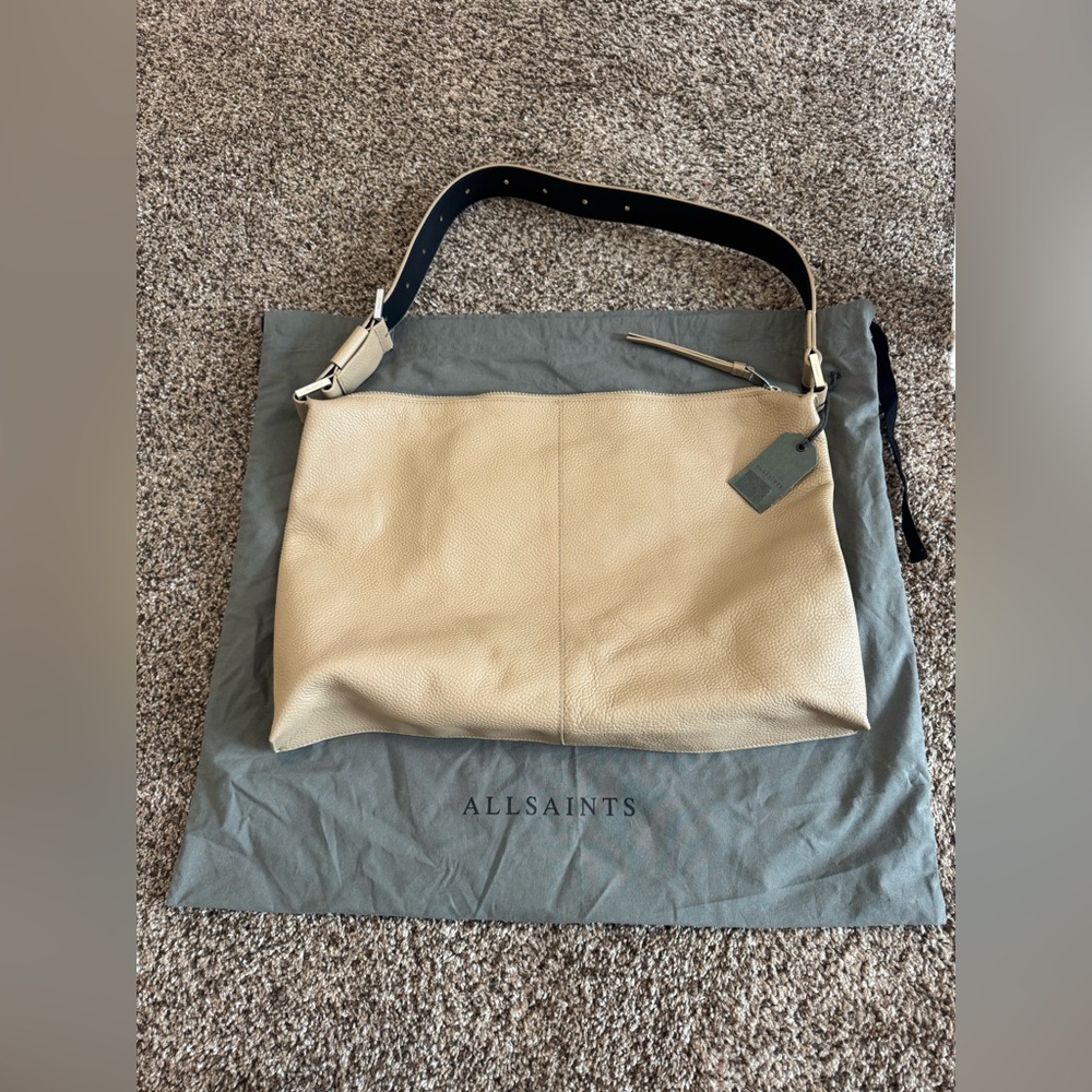 ⭐️ NEW ALL SAINTS EDBURY LEATHER SHOULDER BAG PURSE ⭐️